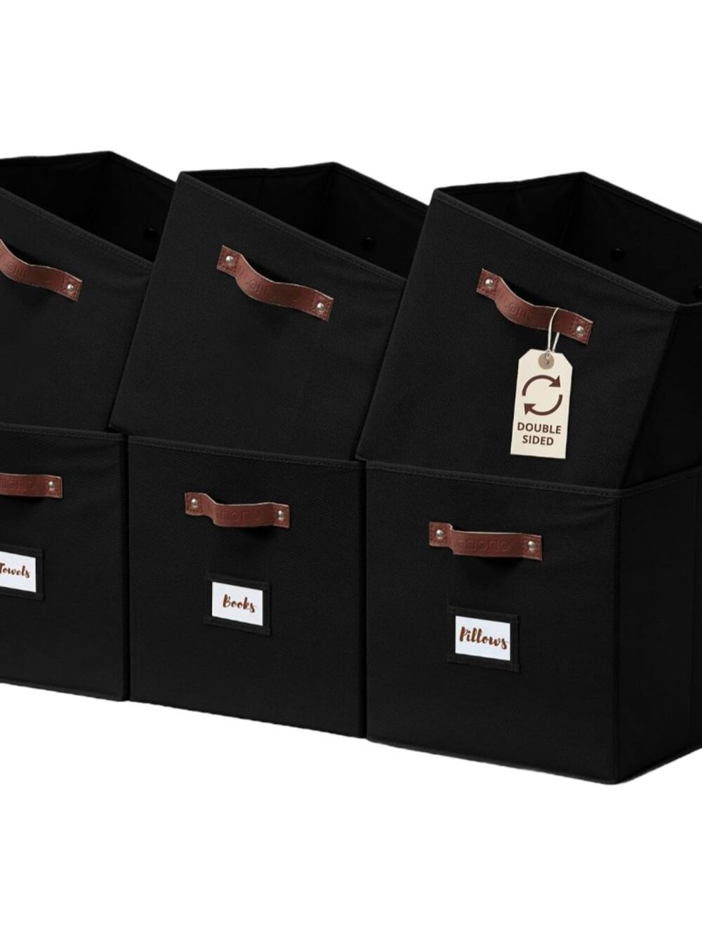 Storage Bins, Cube Storage Bin with Labels